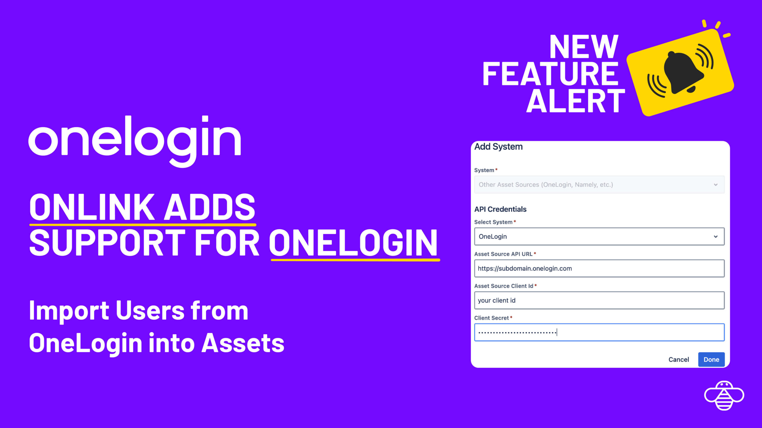 Sync OneLogin User Data into Assets in Jira Service Management