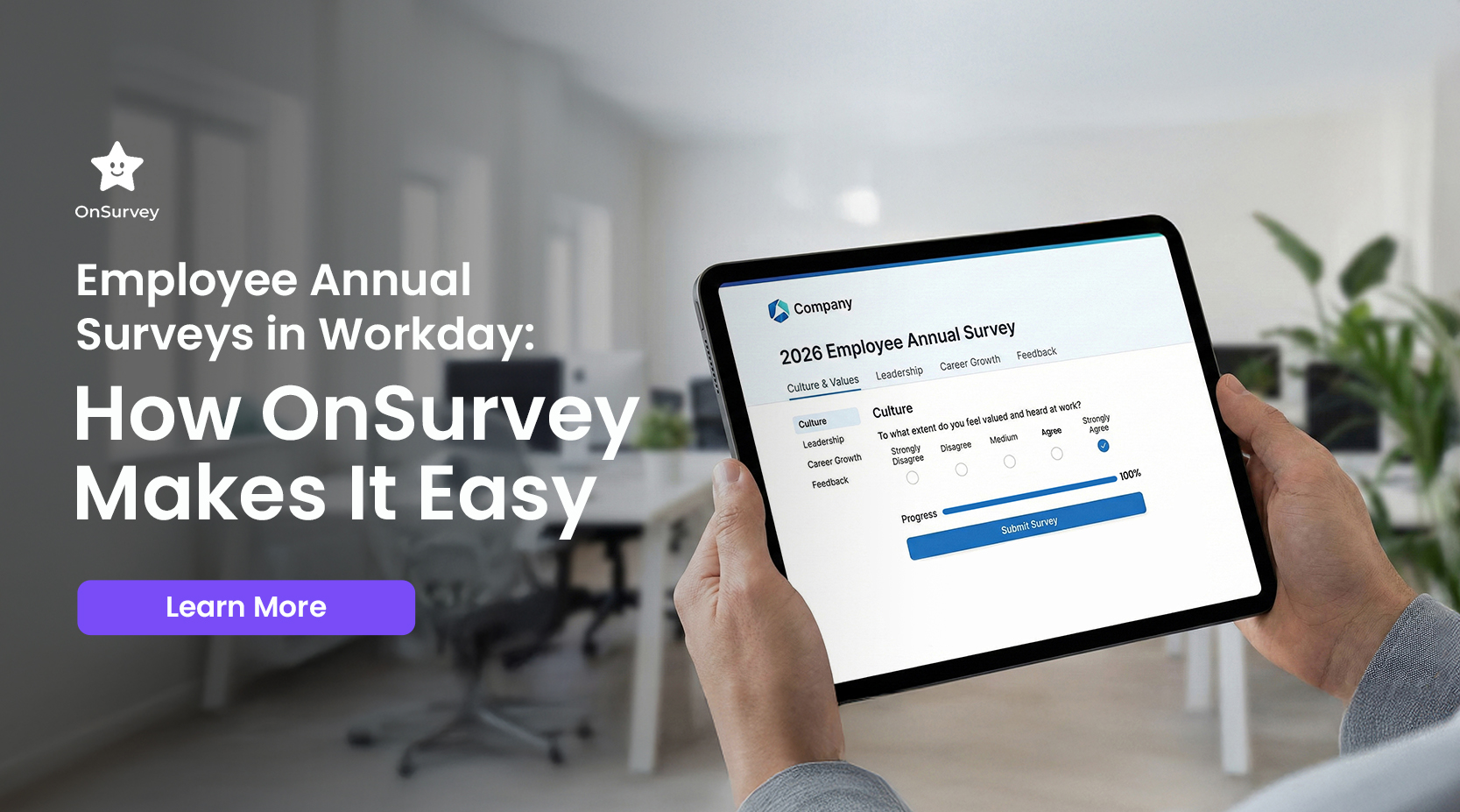 Running Employee Annual Surveys in Workday using OnSurvey