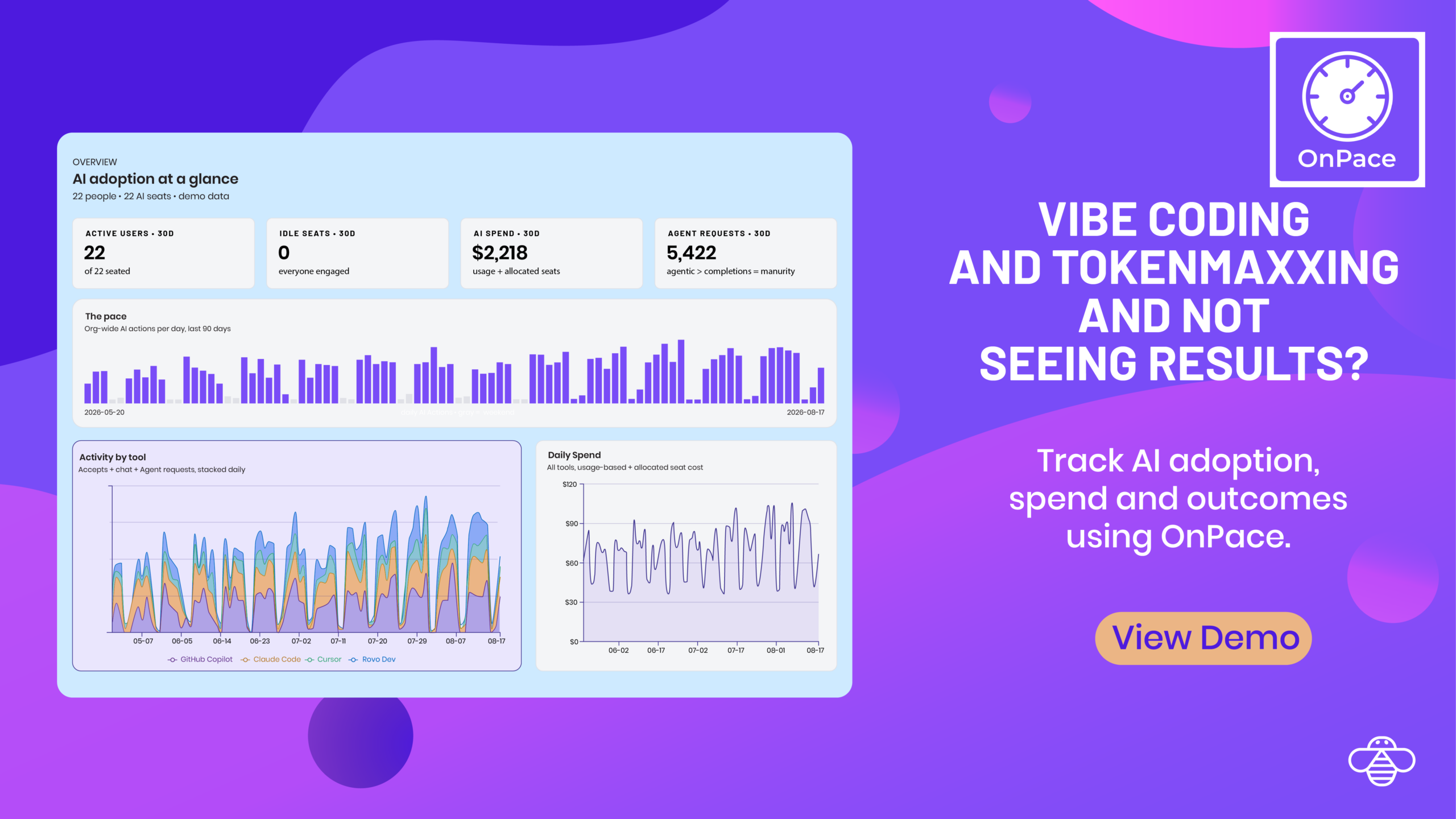Vibecoding, Tokenmaxxing, and not seeing ROI? OnPace Fixes That