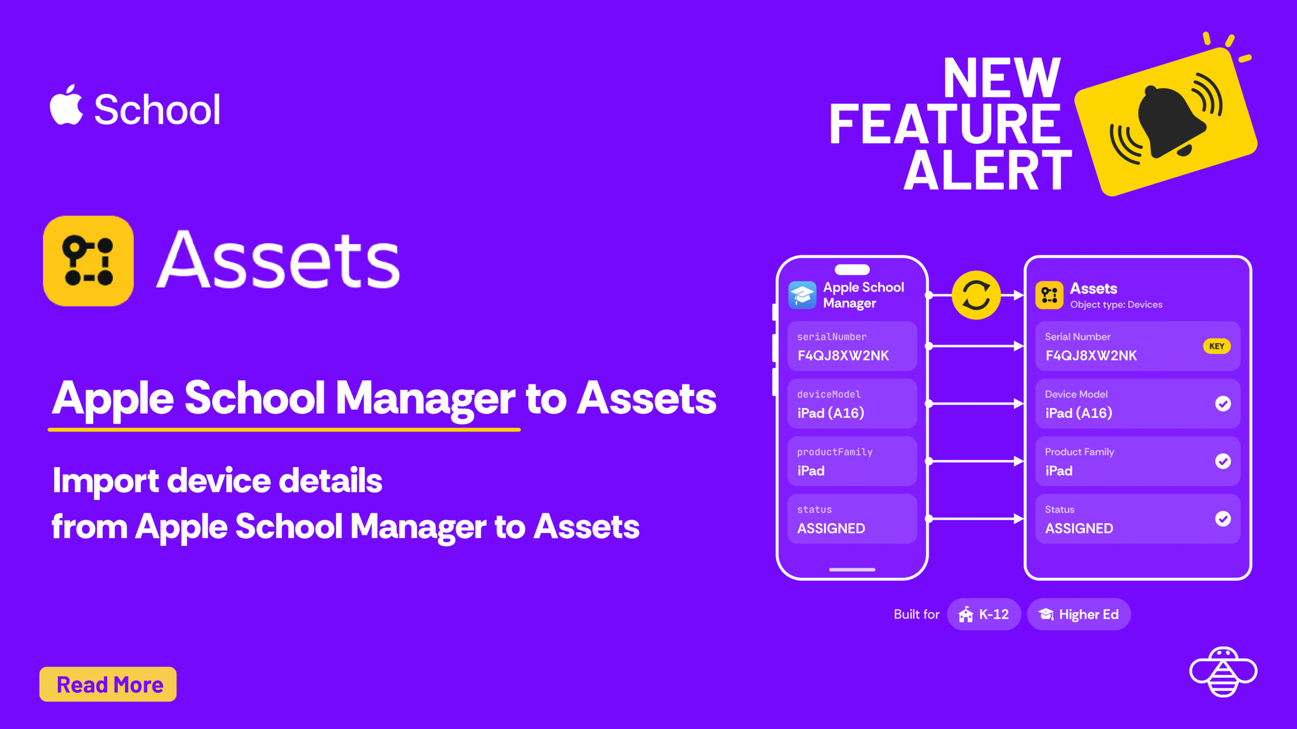 Apple School Manager to Assets
