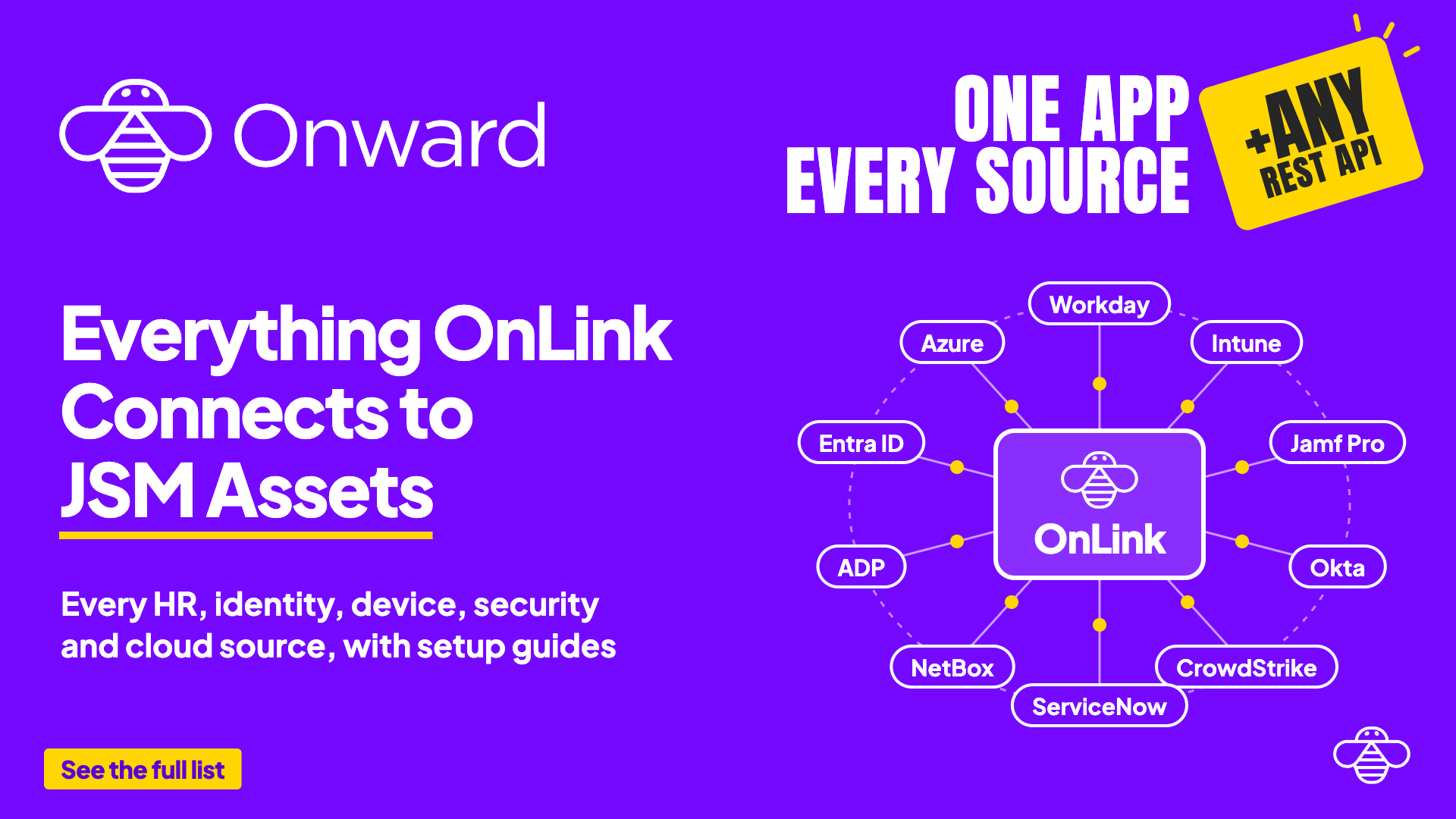 One App, Every Source: What OnLink Connects to JSM Assets